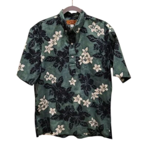 Vintage Island Traditions Men's Large Green Pullover Shirt Hawaii USA Made - Picture 4 of 16
